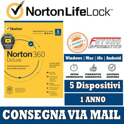 Nuovo Norton 360 5 dispositivi