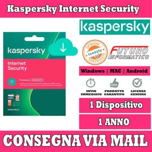 Kaspersky Internet Security 1 computer 1 Anno