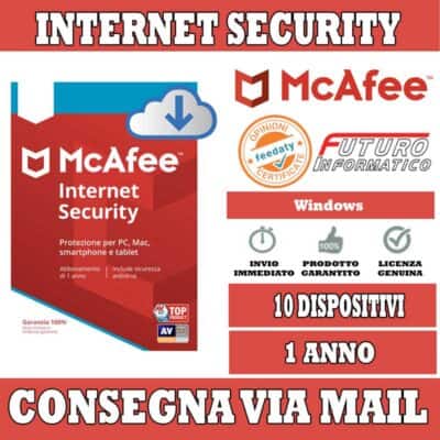 McAfee internet Security 10 dispositivi