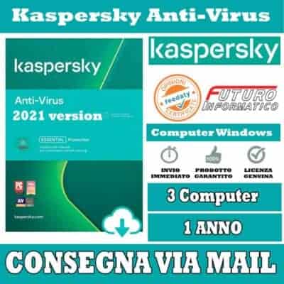 Kaspersky Anti-Virus 3 Computer 1 Anno