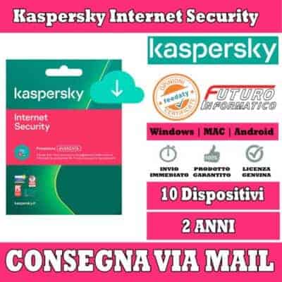 Kaspersky Internet Security 10 computer 2 Anni